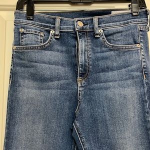 Rag & Bone stylish skinny jeans, unique around ankle area